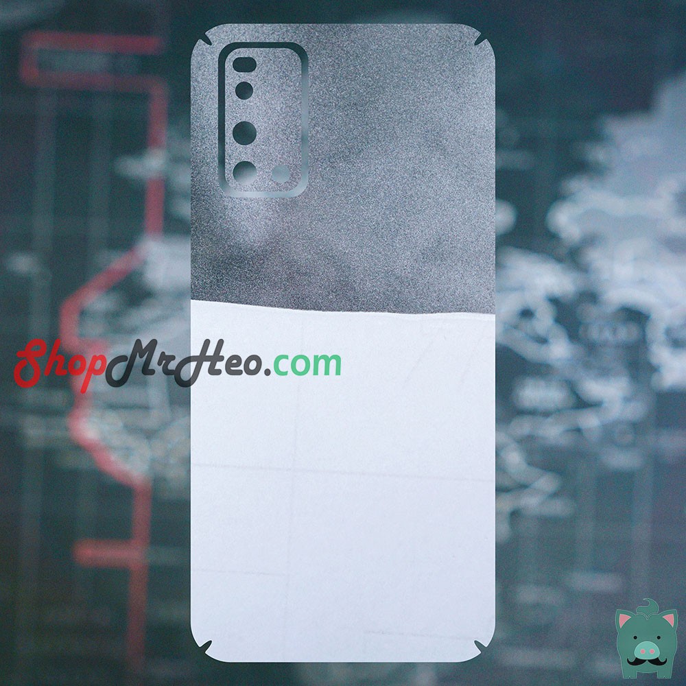 Skin Dán Mặt Sau Lưng Vân 3D Vivo V19 - V19 Neo - Carbon, Hình Hộp, Nhám, Vân Da