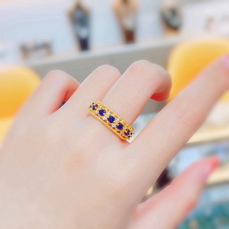 Nhẫn Phối Ren Màu Sắc Cổ Điển Độc Đáo