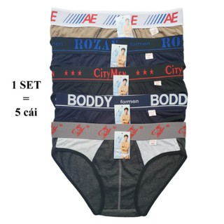 Combo 5 Quần Lót Nam Nhiều Lưng