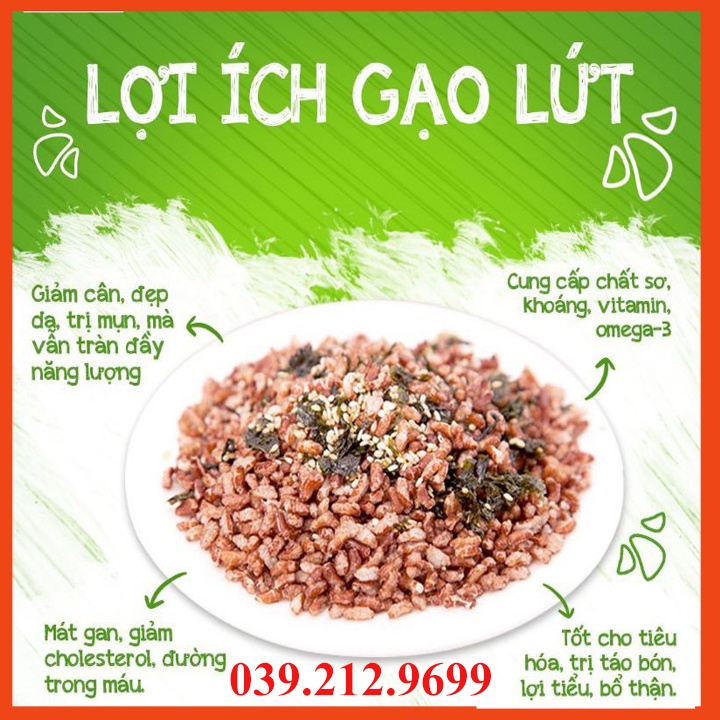 [BỘT GẠO LỨT RANG ] Bột gạo lứt nguyên chất rang thơm (200gram-500gram-1kg)