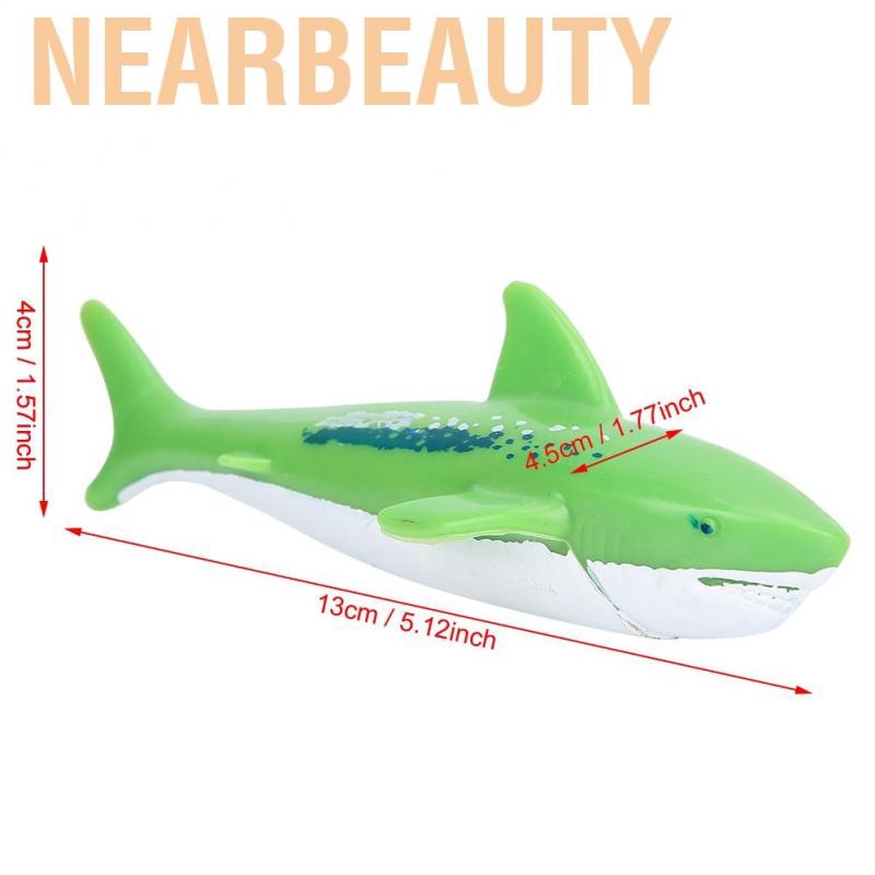 [Nearbeauty] Shark Model Toys PVC Ocean Creatures Animal Simulation Children Diving Toy