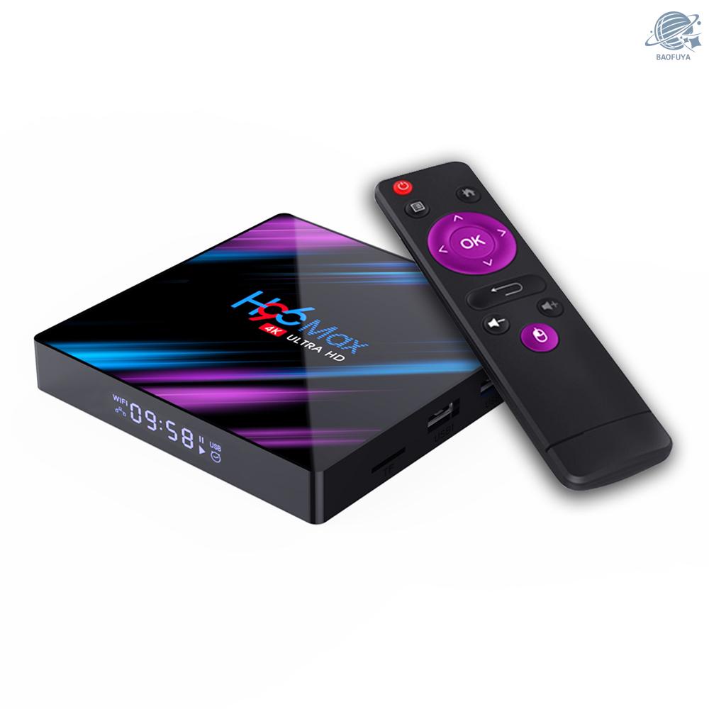 BF H96 Max Smart Android 10.0 TV Box RK3318 Quad Core 64 Bit UHD 4K VP9 H.265 4GB / 64GB 2.4G / 5G WiFi BT4.0 HD Media Player Display Screen Remote Control