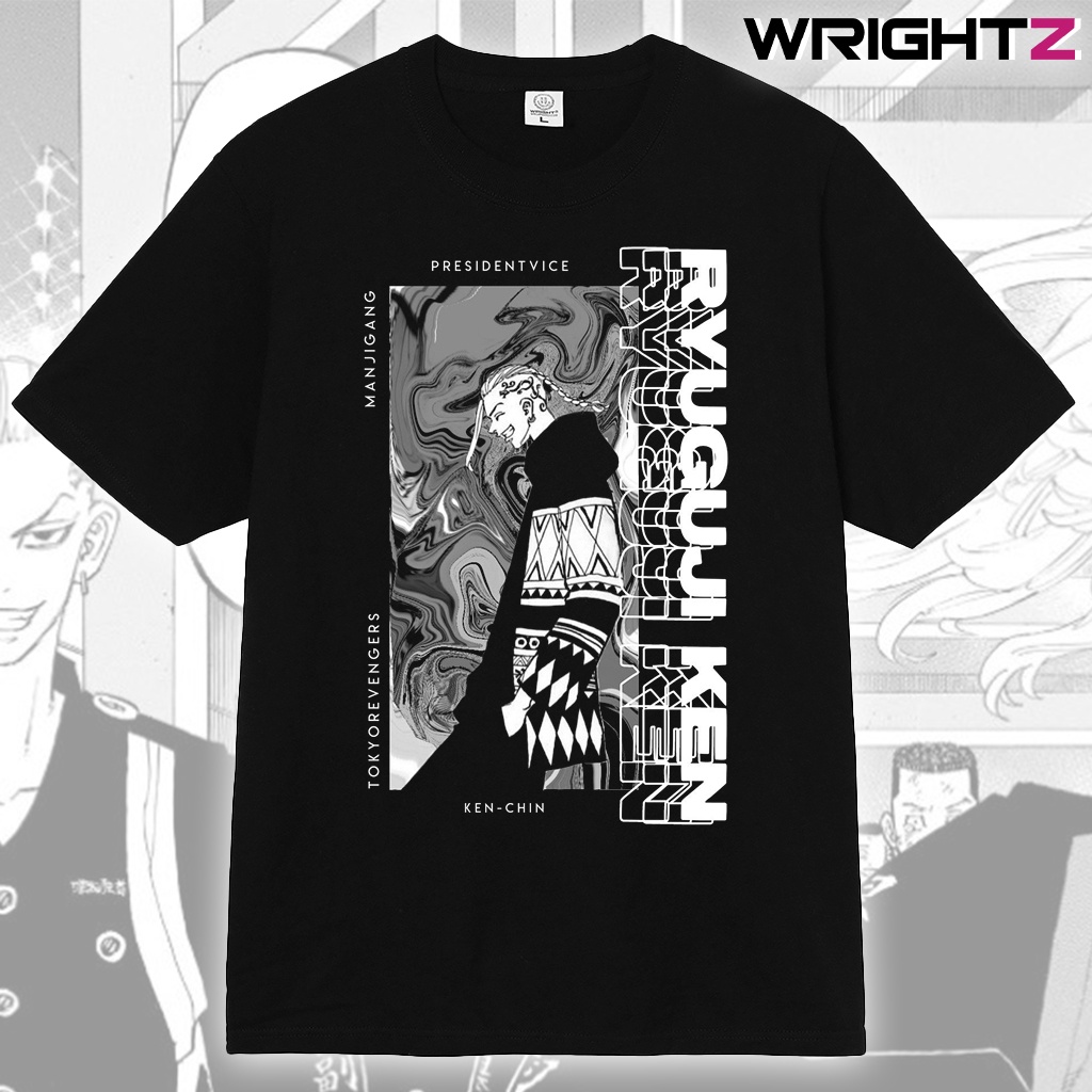 Áo thun Anime Draken Tokyo Revengers Ryuguji Ken cotton form rộng big size tay lỡ unisex phong cách đường phố Nhật Bản