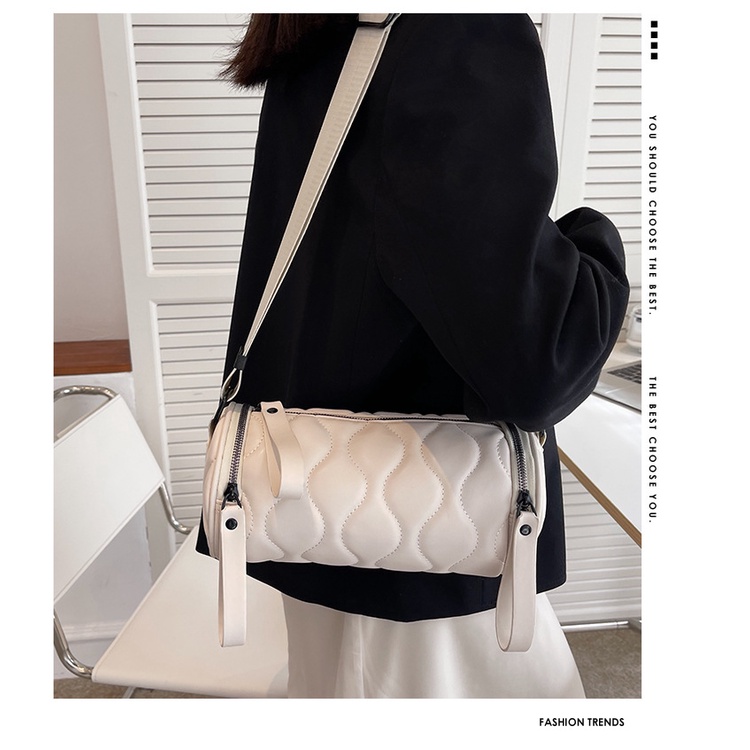 Túi Đeo Chéo Hình Trụ Cỡ Nhỏ 2022 Thời Trang Mùa Hè Cho Nữ