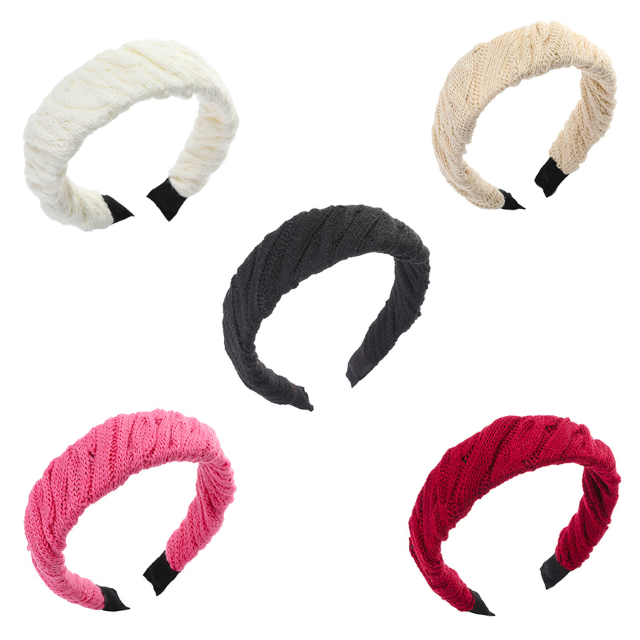 Băng Đô Len Màu Trơn Phong Cách Hàn Quốc Cho Nữ