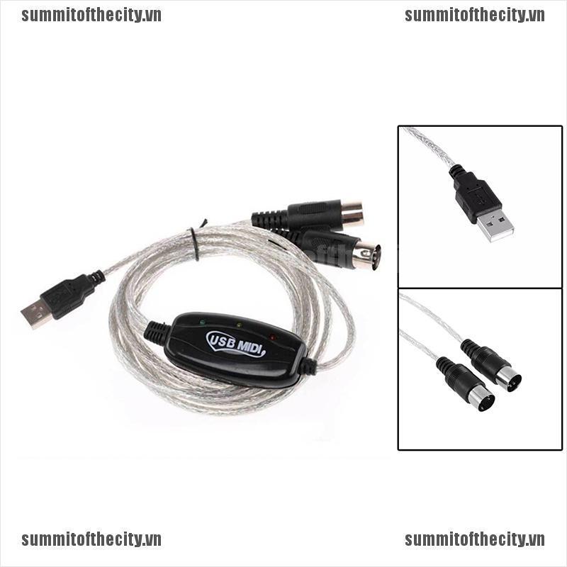 Dây Cáp Chuyển Đổi Usb In-Out Midi Thành Bàn Phím Đàn Piano