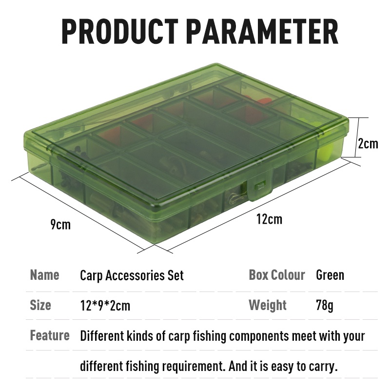 Set 100 phụ kiện câu cá CARPKING Kingdom chuyên dụng