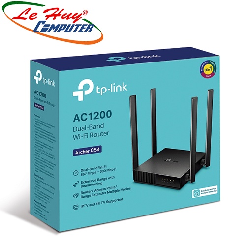 Bộ phát Wifi TP-Link Archer C54 Băng Tần Kép AC1200