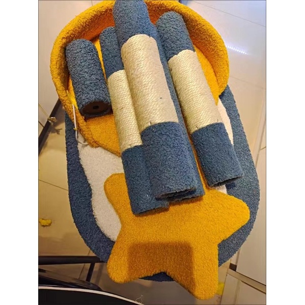 Cattree cao 75cm cho mèo kèm trụ cào móng, ổ nằm đồ chơi