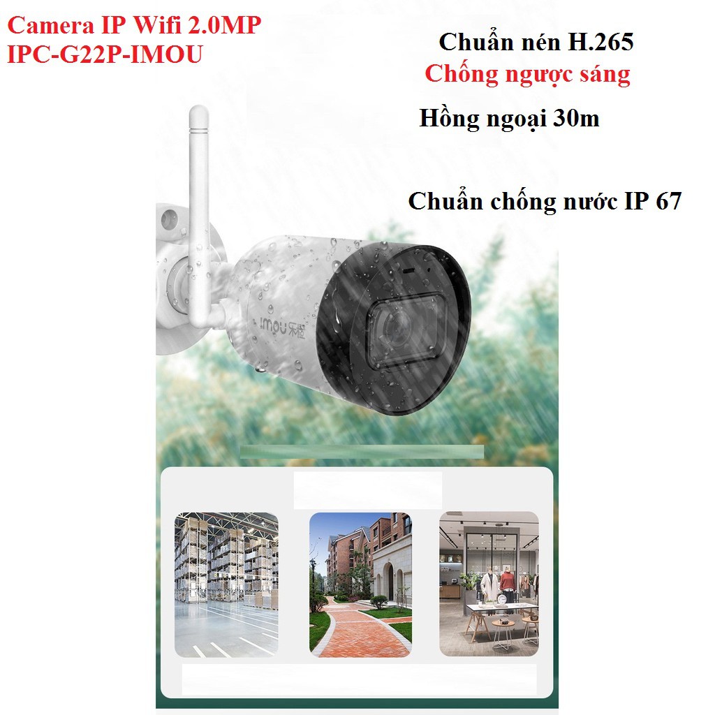 Camera IP Wifi 2.0MP IPC-G22P-IMOU
