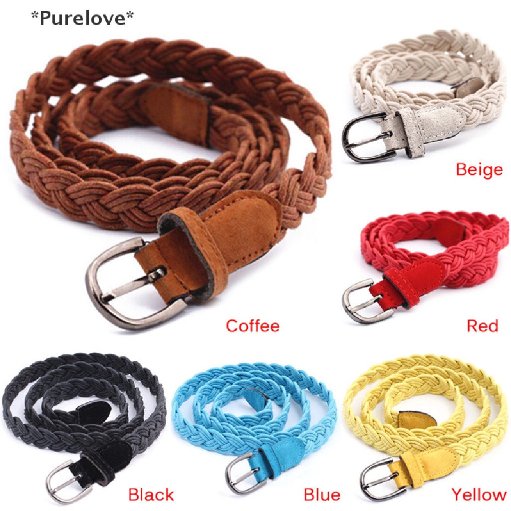 [Purelove] Thắt Lưng Bện Dây Bản Rộng Co Giãn Thời Trang Nữ [Hot
