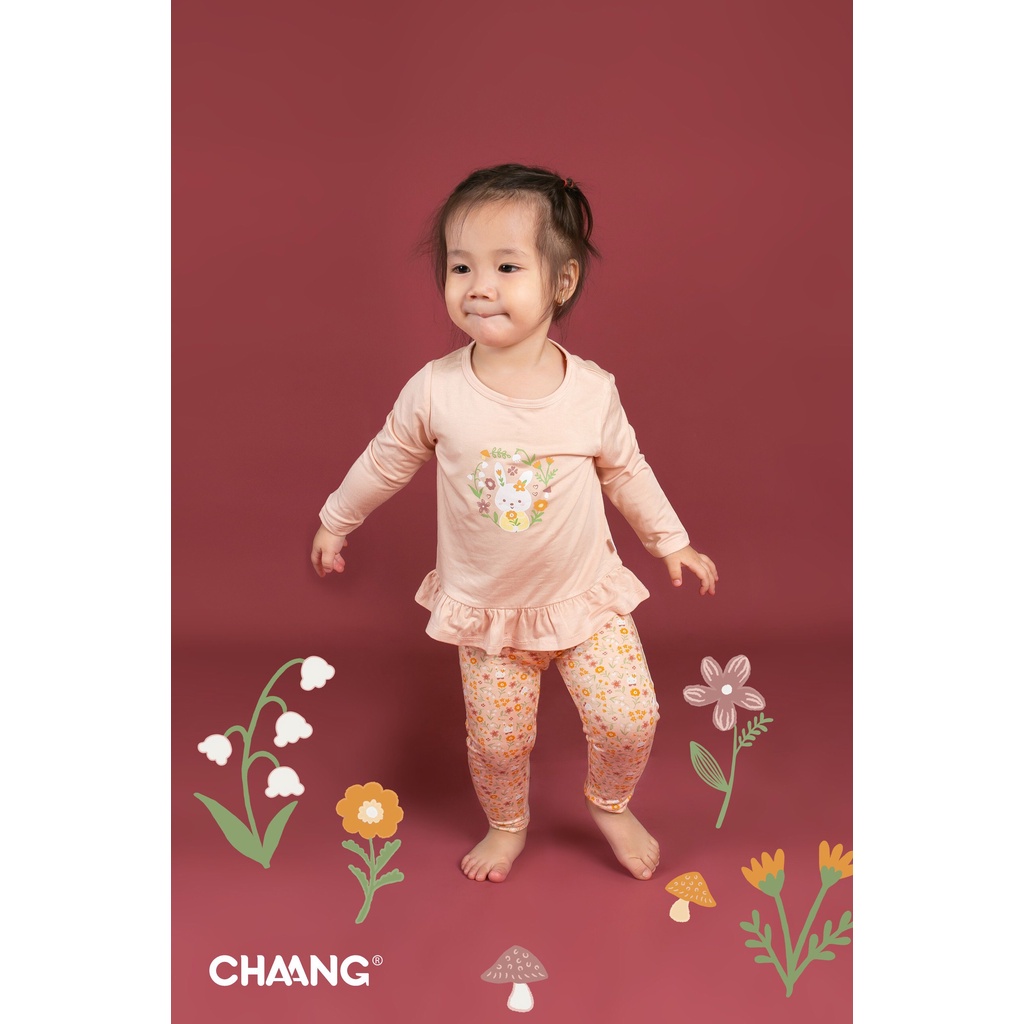 CHAANG 2022 - Bộ dài tay Babydoll bé gái Park AW2022D10