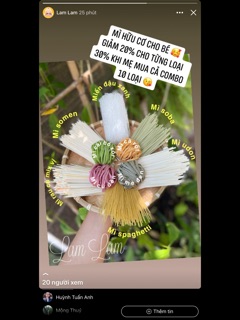 Các loại mì hữu cơ cho bé