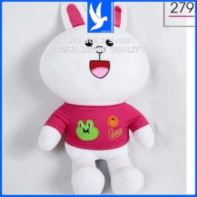 Gấu Bông mini - Gối Ôm Thỏ Cony áo hồng 70cm Bird book