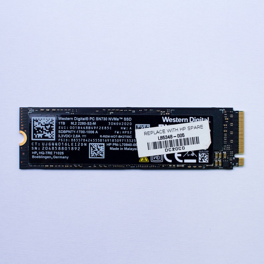 Ổ CỨNG LAPTOP SSD Western Digital PC SN810 1TB M2 2280 NVMe Gen 4x4