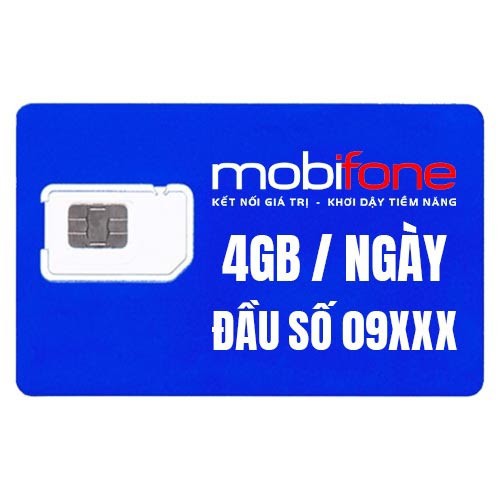 Sim 3g 4g Mobifone C90N Tặng 4Gb/1 ngày , 1000 phút  gọi nội mạng, 50 phút gọi ngoại mạng(miễn phí tháng đầu)