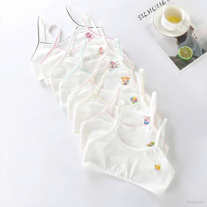 Thanh thiếu niên áo ngực cho bé gái áo bralette trẻ em đồ lót cotton tinh khiết nữ sinh địu ống mỏng hàng đầu bán buôn xn