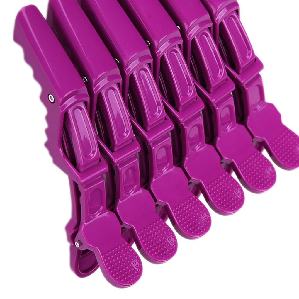 [Mapde] 6PCS Hair Clips Mouth Professional Hairdressing Clips Alligator Hairpins Salon Hair Care Styling Tools