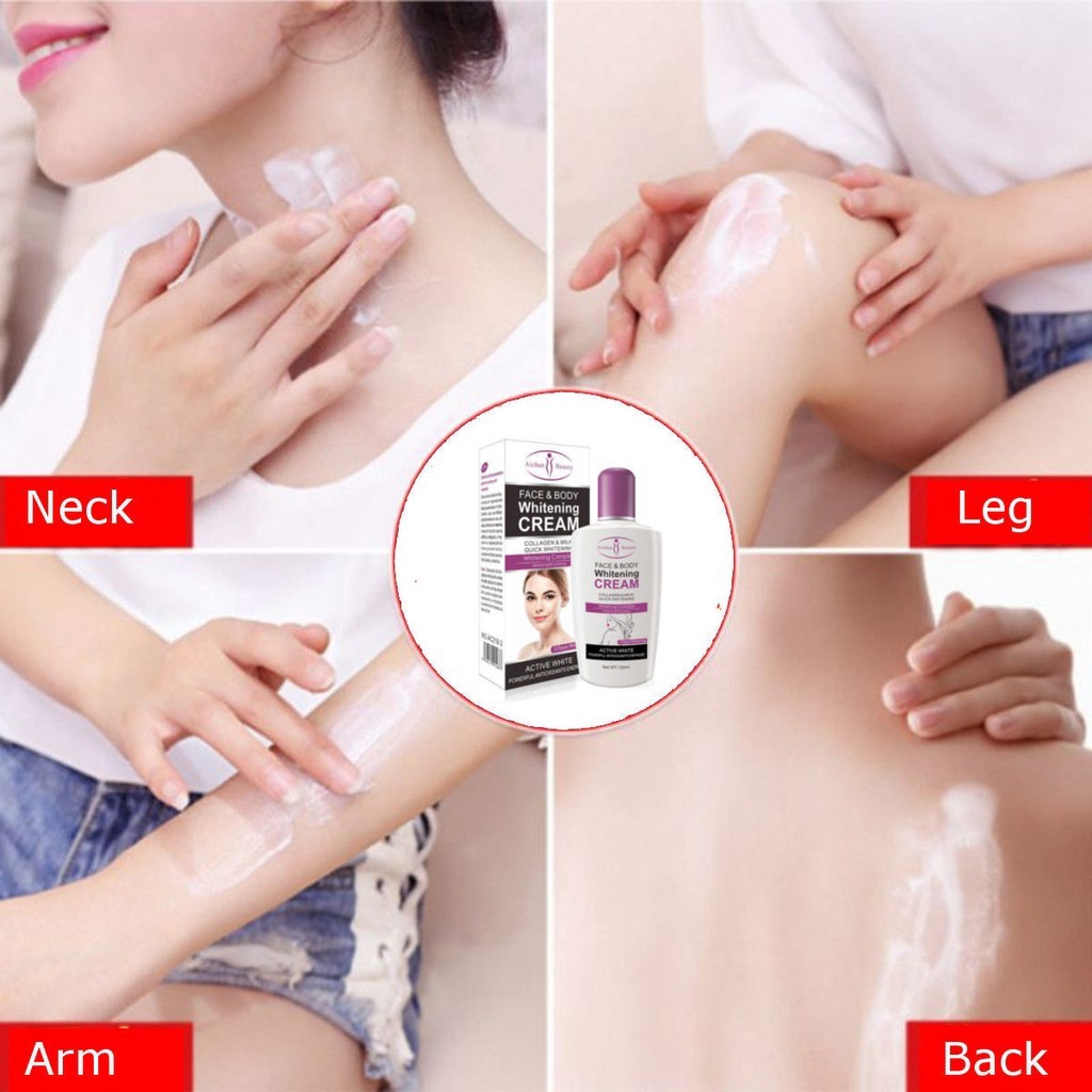 [Hàng mới về] Kem dưỡng trắng da toàn thân Aichun Beauty chăm sóc da hiệu quả 120ml