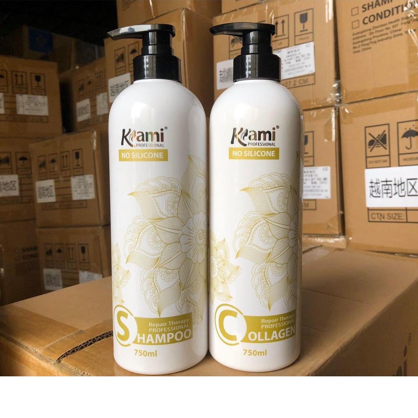 Dầu cặp Kami hương nước hoa cao cấp không chứa silicon dạng chai 750ml