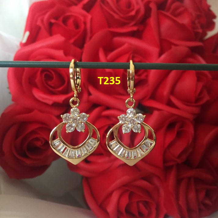Bông tai Nữ Đính Đá Trái Tim T235 Namoo Jewelry