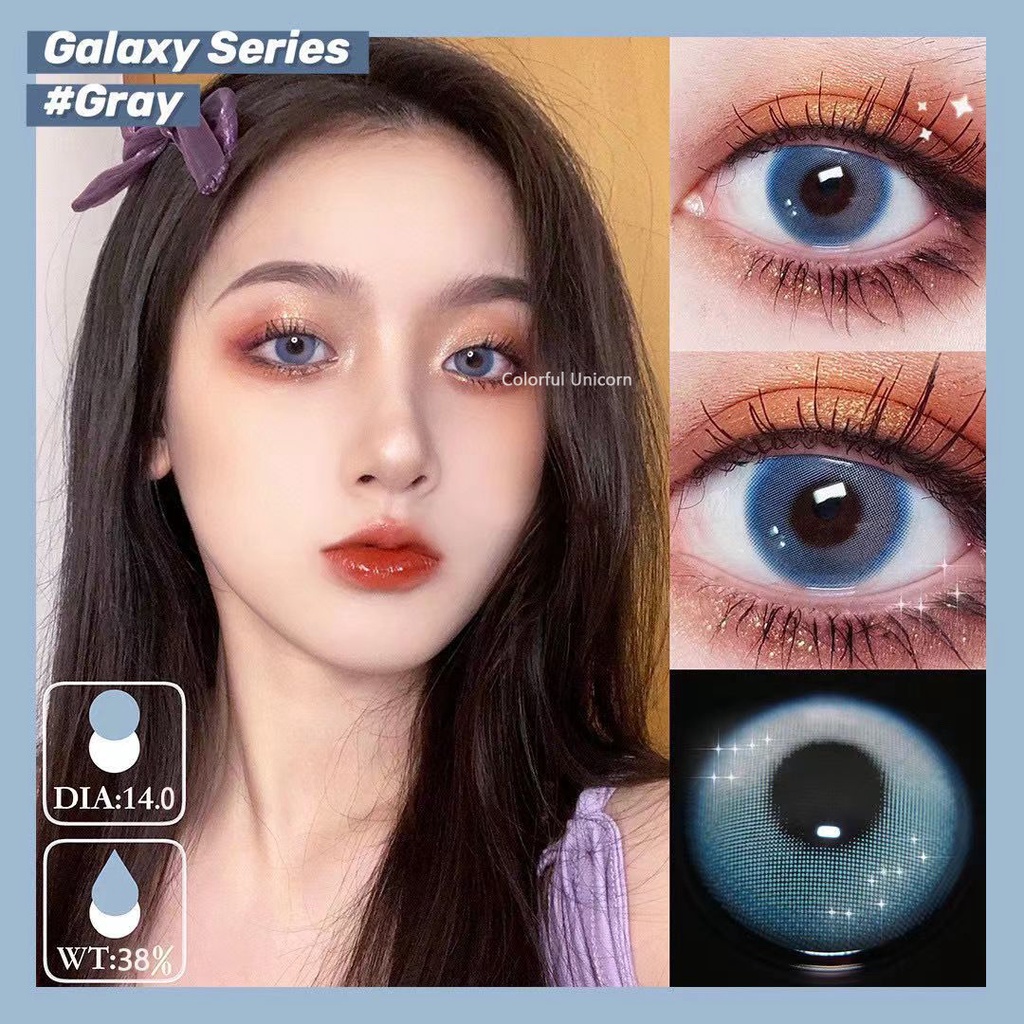 Kính áp tròng Colorhunter dùng 1 năm 14.0mm 0 - 8 độ cao cấp