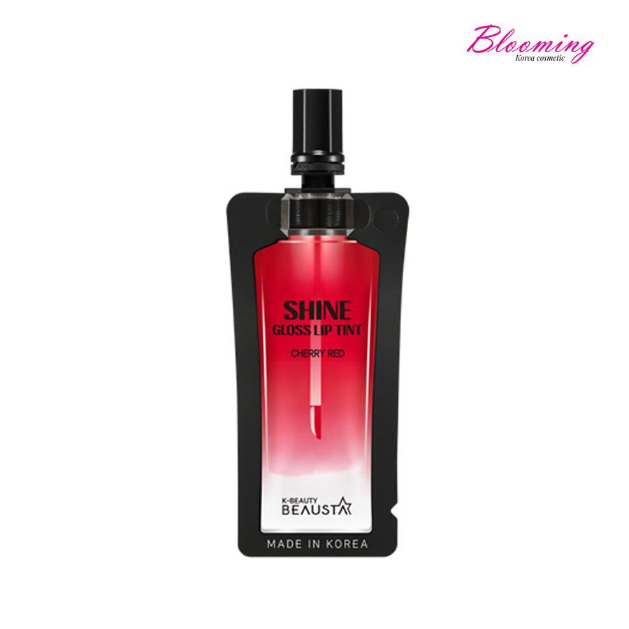 Son Tint Bóng, Siêu Lì, Căng Mọng Môi Hàn Quốc Beausta-Shine Gloss Lip Tint- Cherry Red 4ml | BigBuy360 - bigbuy360.vn