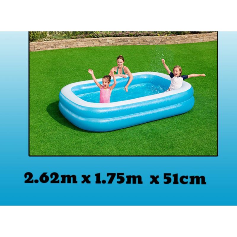 Bể Bơi Bestway 2.62mx1.75mx51cm