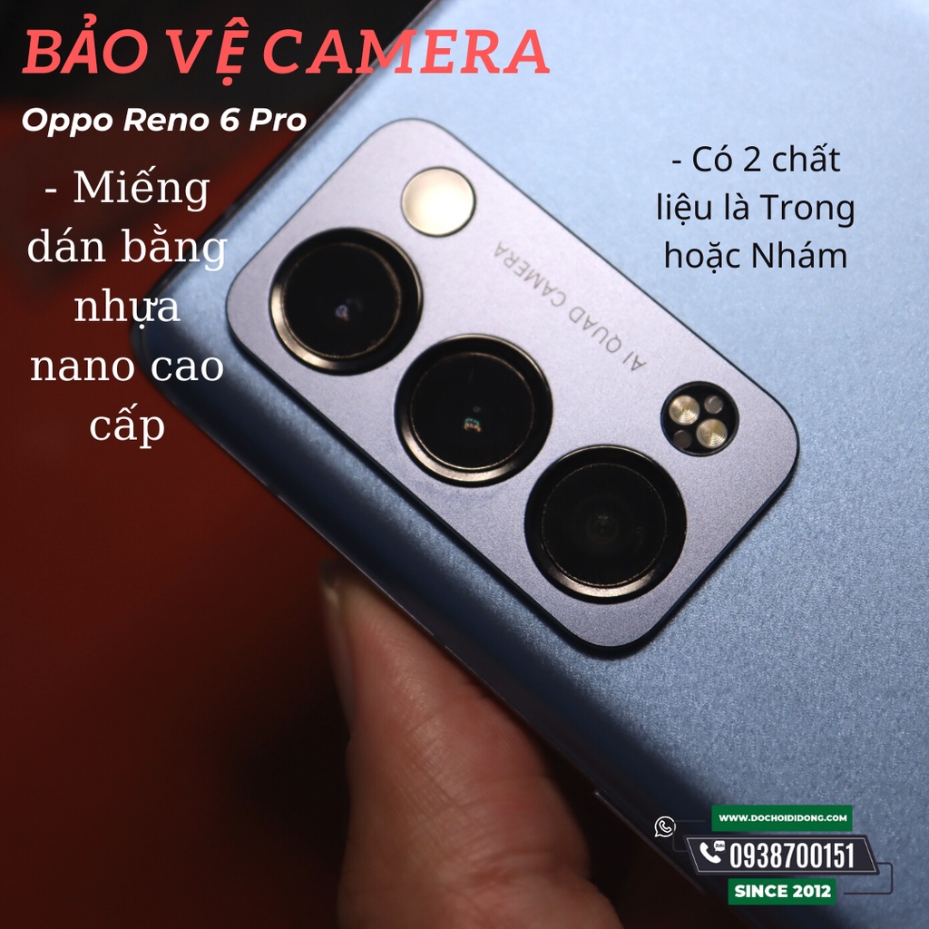 Miếng dán bảo vệ Oppo Reno 6 Pro tăng cường lực chống vỡ nguyên liệu nhựa nano cao cấp