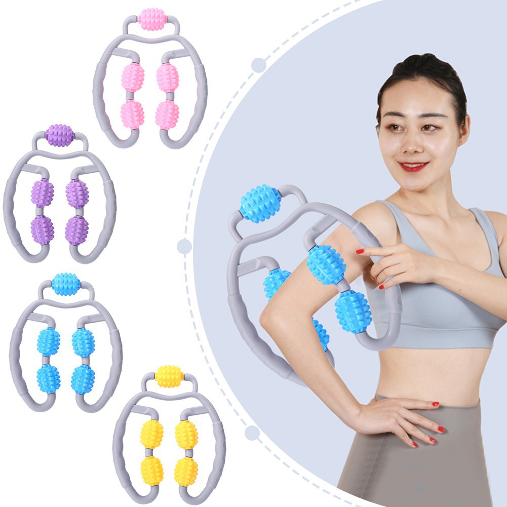 Dụng Cụ Vòng Kẹp Massage 360 Loại 5 Bánh 🎁 FREESHIP 🎁 Thư Giãn Cơ Bắp Tập Yoga, Thể Dục YO17