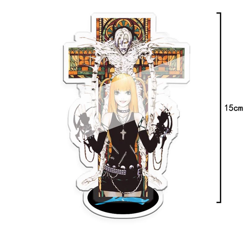 Bảng mô hình nhân vật anime Death Note Yagami Kira Eru Ryuk đứng bằng acrylic