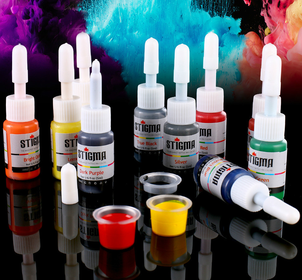 STIGMA 10 color suite (5ml) Preferred professional tattoo Ink makeup paint, available in body paint colors