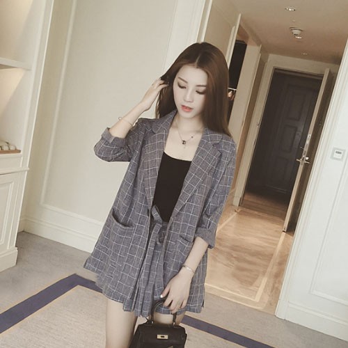 Set vest xám caro 3 món | BigBuy360 - bigbuy360.vn