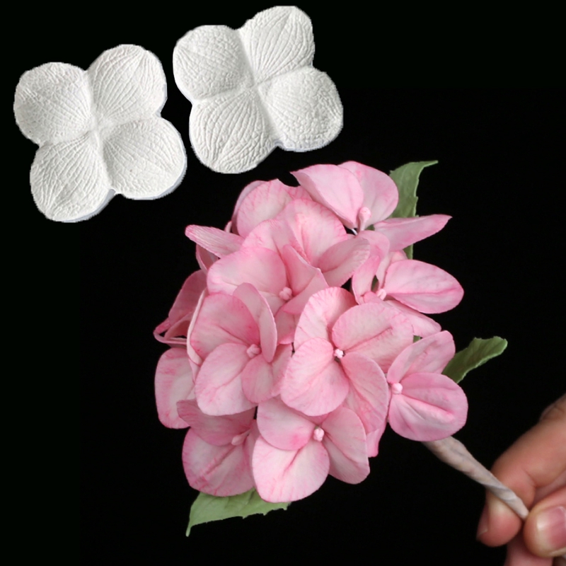 Khuôn Silicone Làm Bánh Tạo Hình Hoa Cẩm Tú Cầu