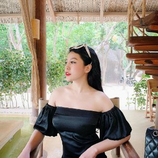 ĐẦM PHI LỤA CÚP NGỰC TAY PHỒNG