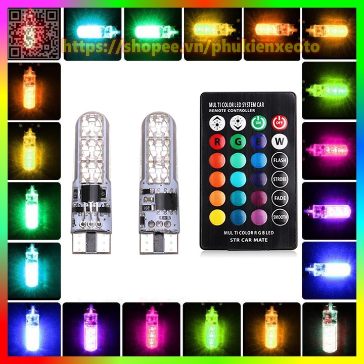 Đèn LED Demi T10 Lắp Mặt Đồng Hồ, Xi Nhan, Biển Số, Đèn Trần, Đèm Sườn, T10 Dùng Cho Ô Tô Xe Máy