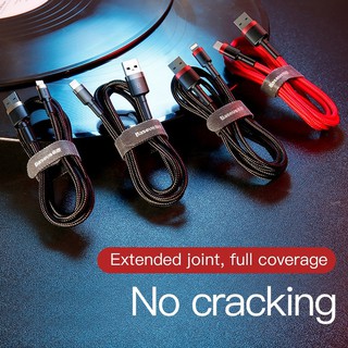 Cáp Sạc Nhanh iPhone Ipad Baseus Cafule Siêu Bền | Kèm Dây Velcro Giữ Cáp -  Cáp sạc iPhone 5/6/7/8/X/XS/XS /11