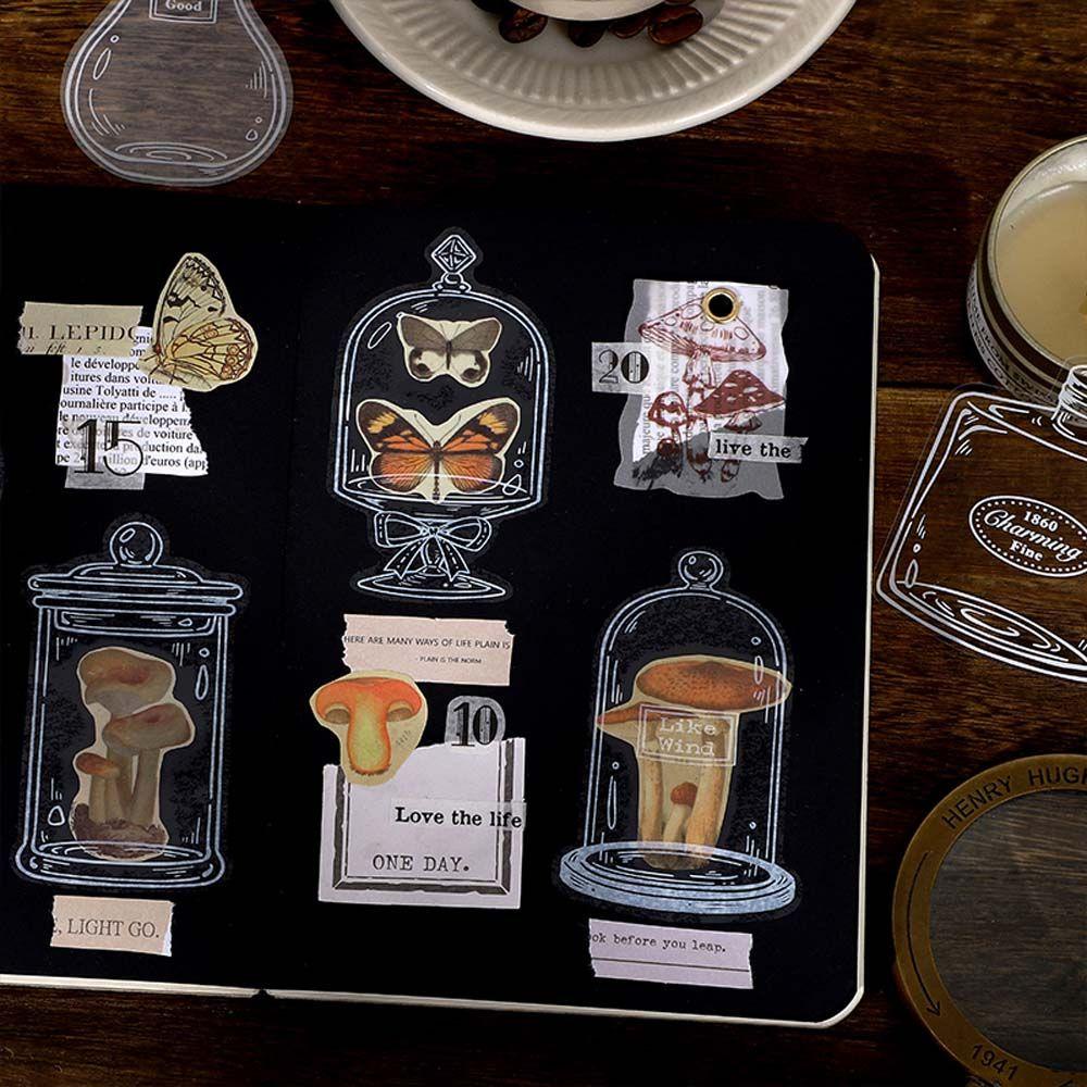 Nhãn Dán PET Trong Suốt Trang Trí Chai Lọ Thủy Tinh