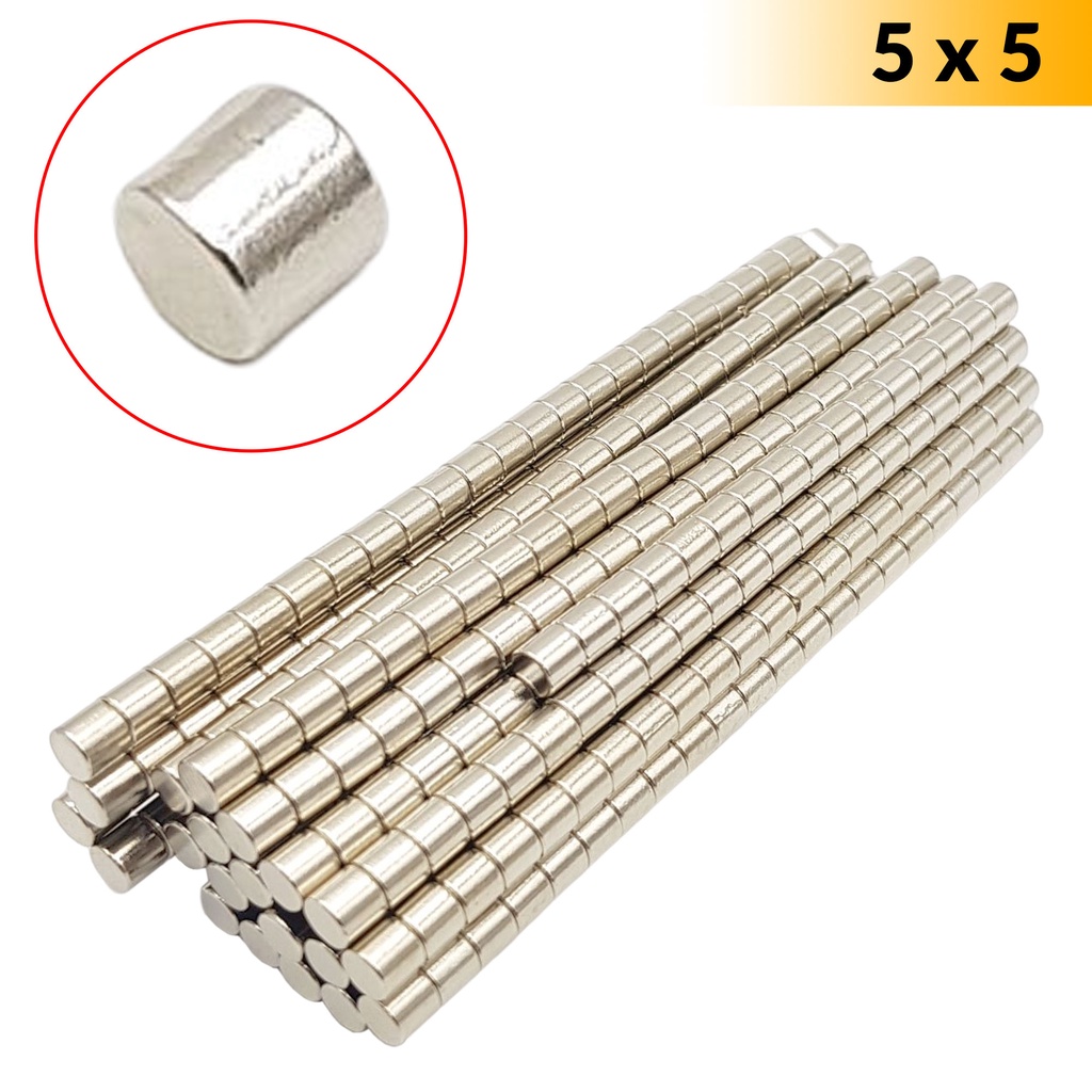 Nam châm đất hiếm trắng nhỏ 5x5mm