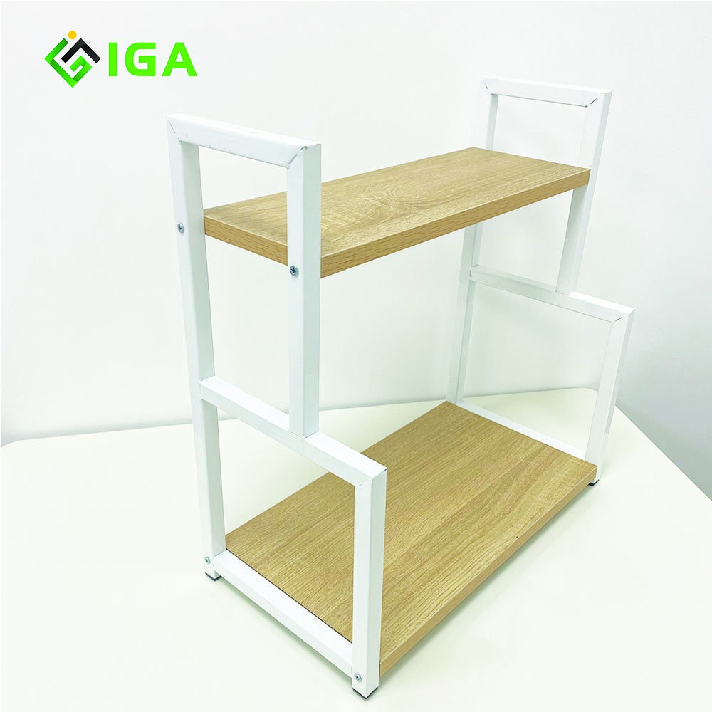 KỆ GIA VỊ ĐỂ BÀN NHỎ GỌN, TIỆN LỢI KHUNG SẮT THƯƠNG HIỆU IGEA - GM04