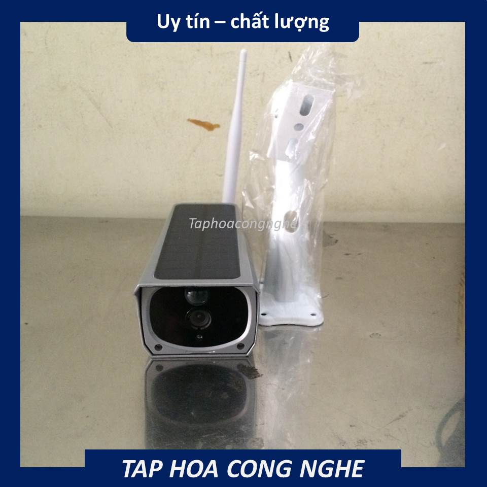 Camera IP năng lượng mặt trời app CAMHI PRO hoạt động bằng wifi có khe cắm thẻ nhớ lưu trữ hình ảnh 1080p