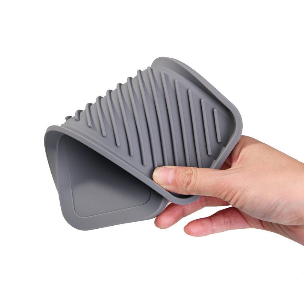 Bọt Biển Giá Đỡ Dành Cho Bồn Rửa Chén Silicon Bồn Rửa Chén Nhà Tổ Chức Khay Phòng Tắm Bình Đựng Xà Phòng Khay Đa Năng Thoát Nước Khay Chứa Miếng Lót 1 máy Tính Flowerdance