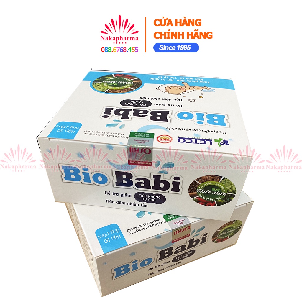 Siro Bio Babi Letco – Hỗ trợ bổ thận, giảm tiểu đêm nhiều lần, tiểu không tự chủ, tiểu rắt, tiểu buốt - Biobabi