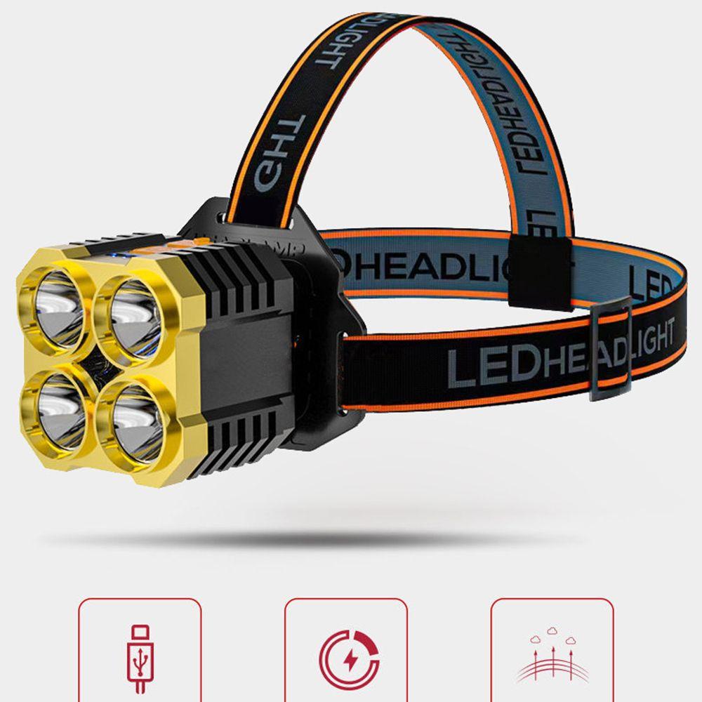 Đèn LED Đội Đầu Có Thể Sạc Lại Dùng Khi Đi Câu Cá / Đi Bộ Đường Dài