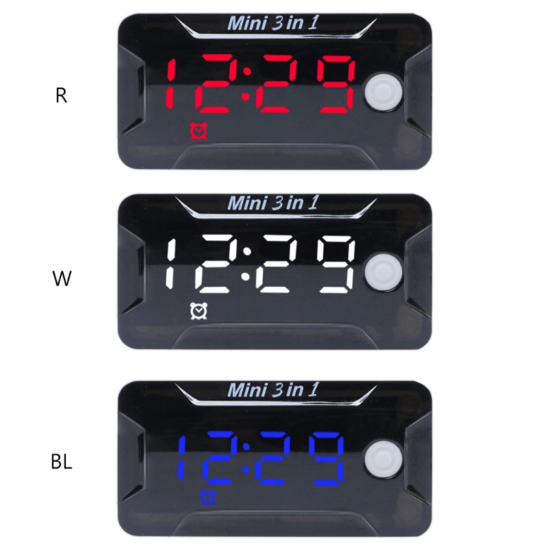 Đồng Hồ Điện Tử Hiển Thị LED DC 8V-72V Chống Nước Chống Bụi Cho Xe Hơi Xe Máy