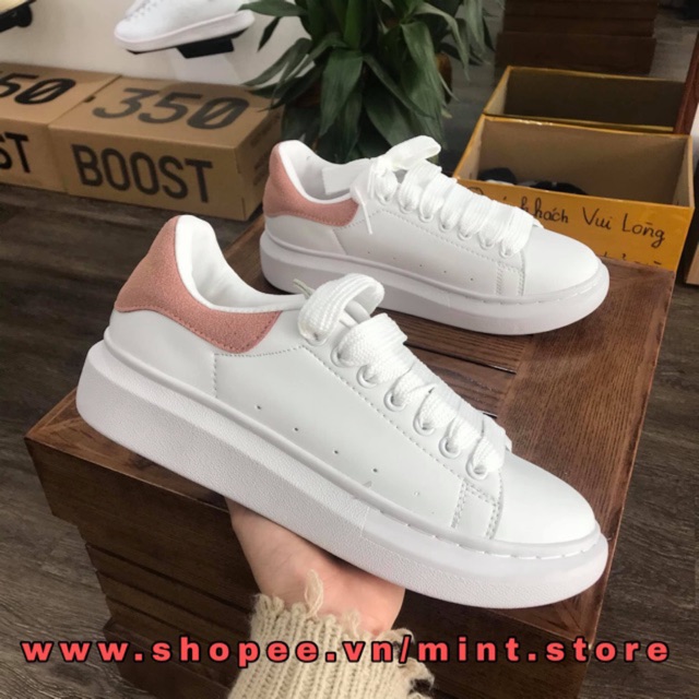 . (ẢNH THẬT) GIÀY THỂ THAO SNEAKER MCQ GÓT HỒNG FULL BOX uy tín P hot