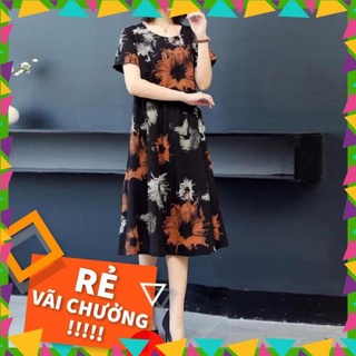 Đầm thời trang -váy trung niên, thiết kế họa tiết sang trọng