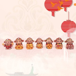 Bộ tượng Thần tài nhỏ xinh vui vẻ dễ thương phong thủy phát tài