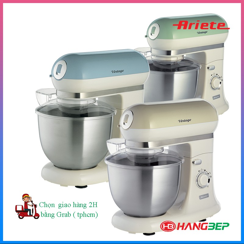 Máy đánh bột Ariete Mod 1588 Vintage - [thương hiệu Italia]]3 màu] - Bảo hành 2 năm