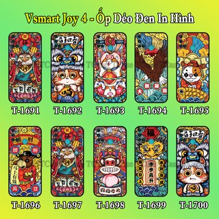 Ốp lưng Vsmart Joy 4 dẻo đen in hình 12 Con Giáp